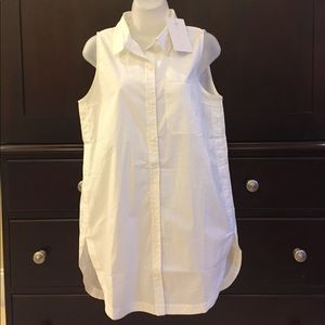 NWT Athleta button down tunic sleeveless shirt.